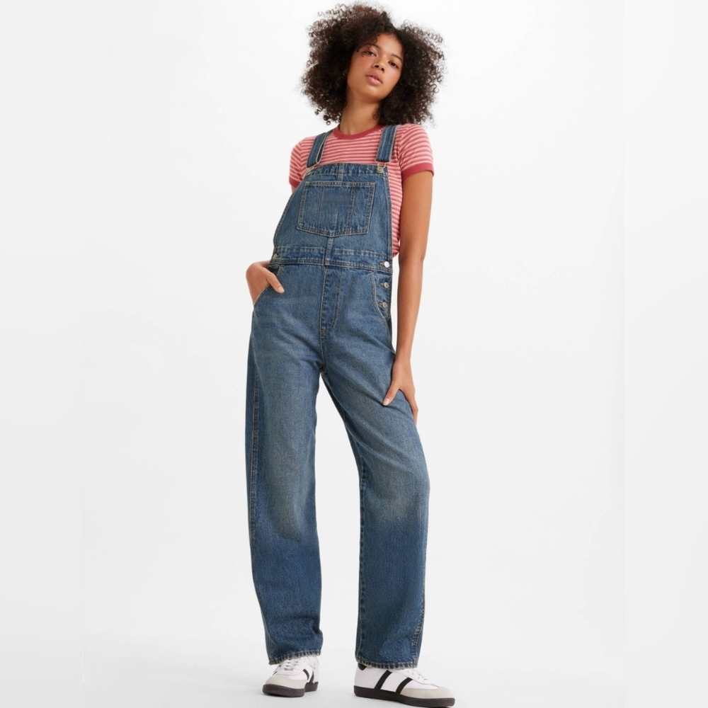 Women's Blue Denim Overalls